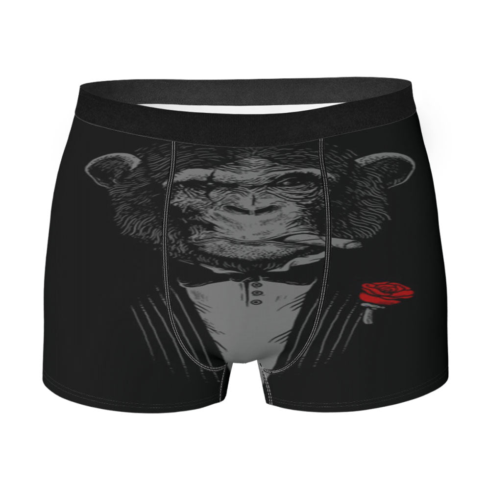 Chimpanzee Cigars Rose Men'S Boxer Briefs