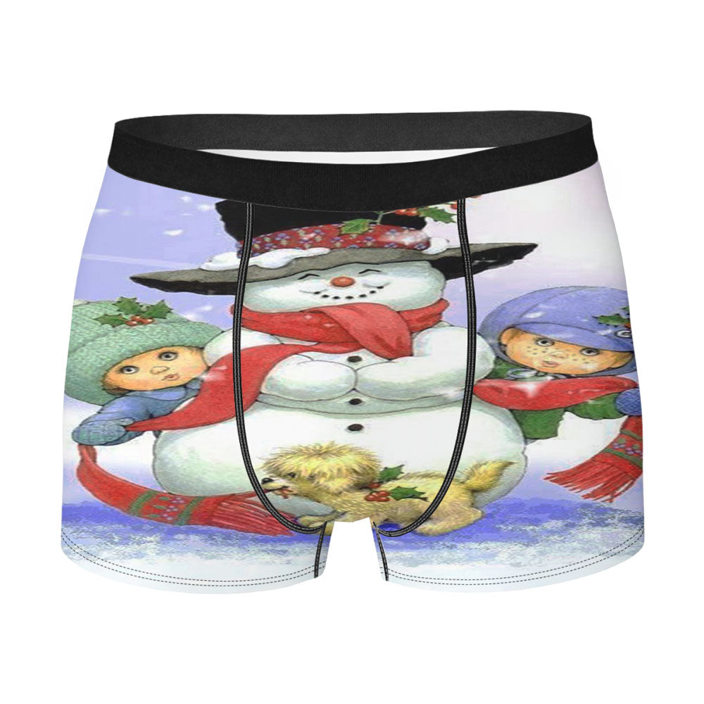 Chirstmas Snowman Men'S Boxer Briefs