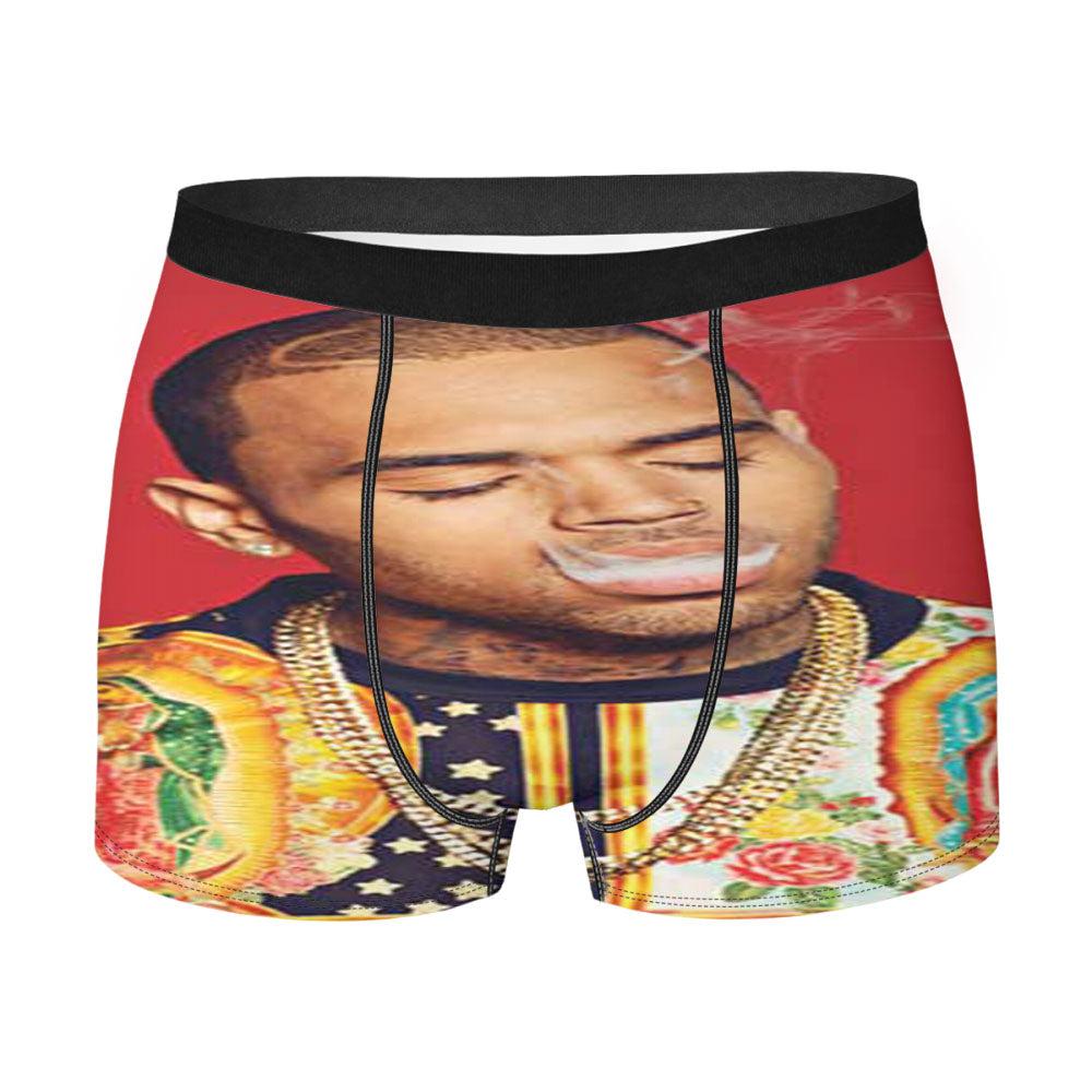 Chris Brown Smoking Men'S Boxer Briefs