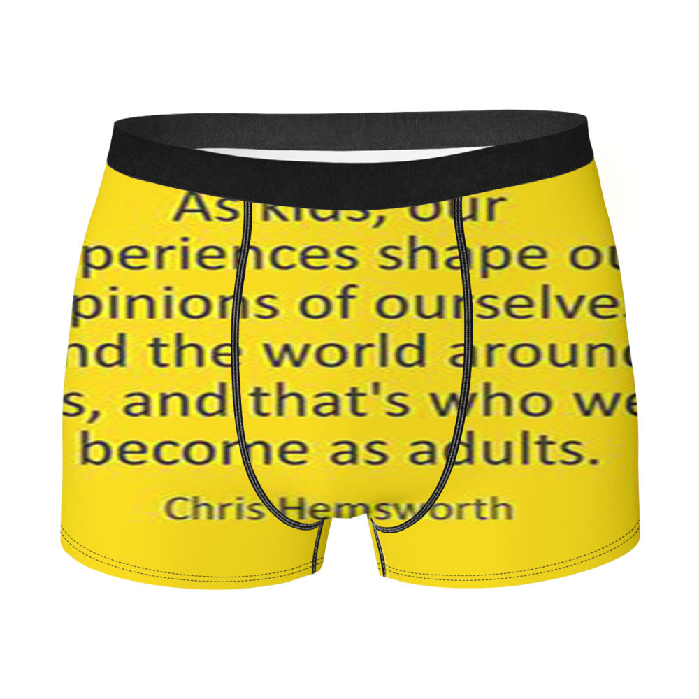 Chris Hemsworth Quote Men'S Boxer Briefs