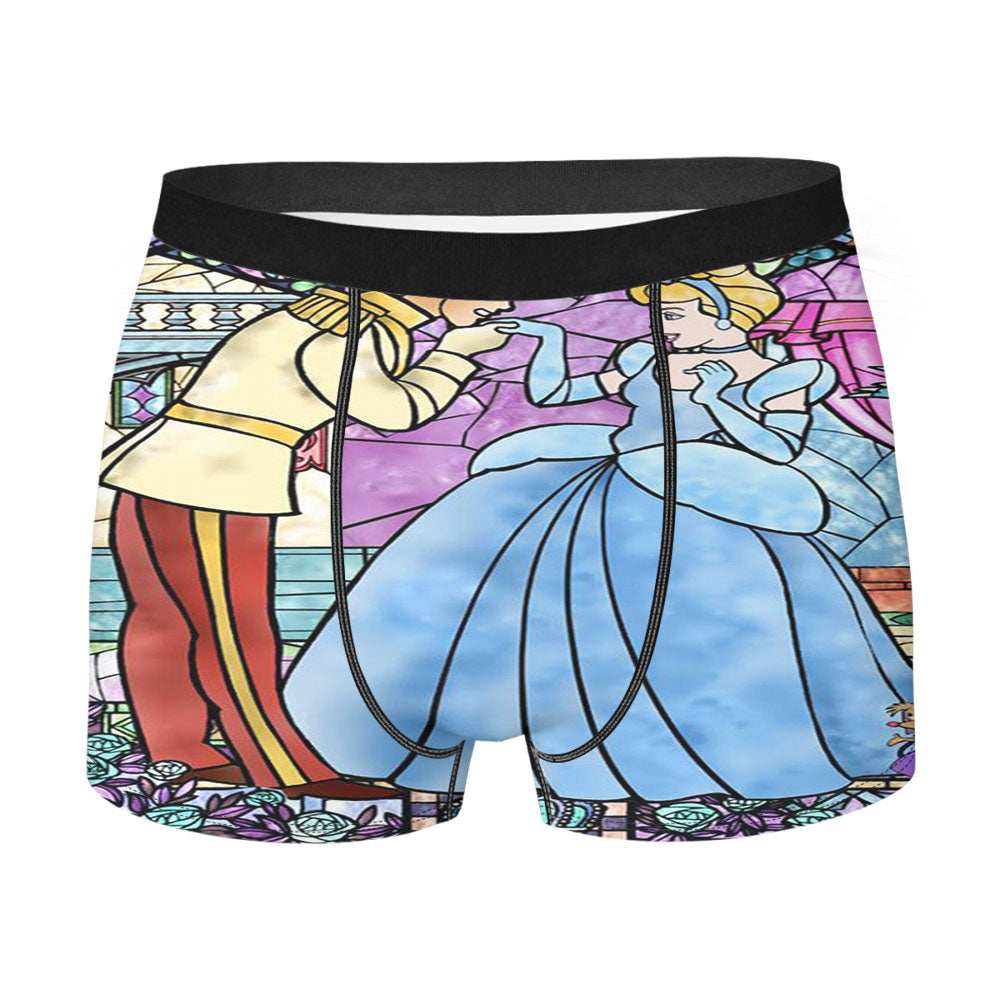Cinderella Stained Glass Men'S Boxer Briefs