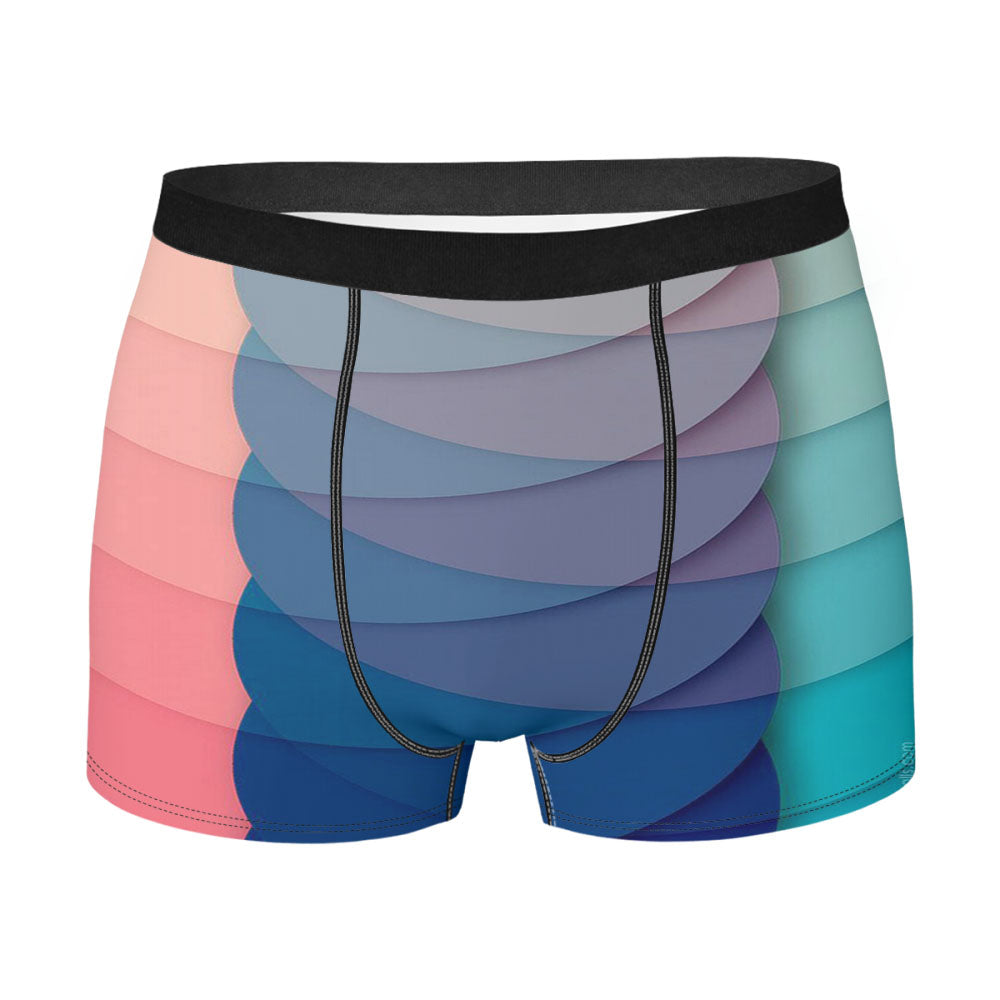 Circle Rainbow Men'S Boxer Briefs