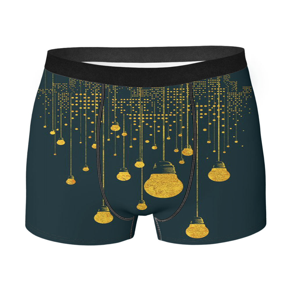 City Lamp Yellow Consident Men'S Boxer Briefs
