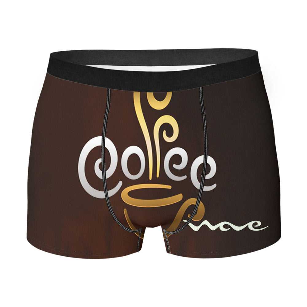 Coffee Wave Logo Men'S Boxer Briefs