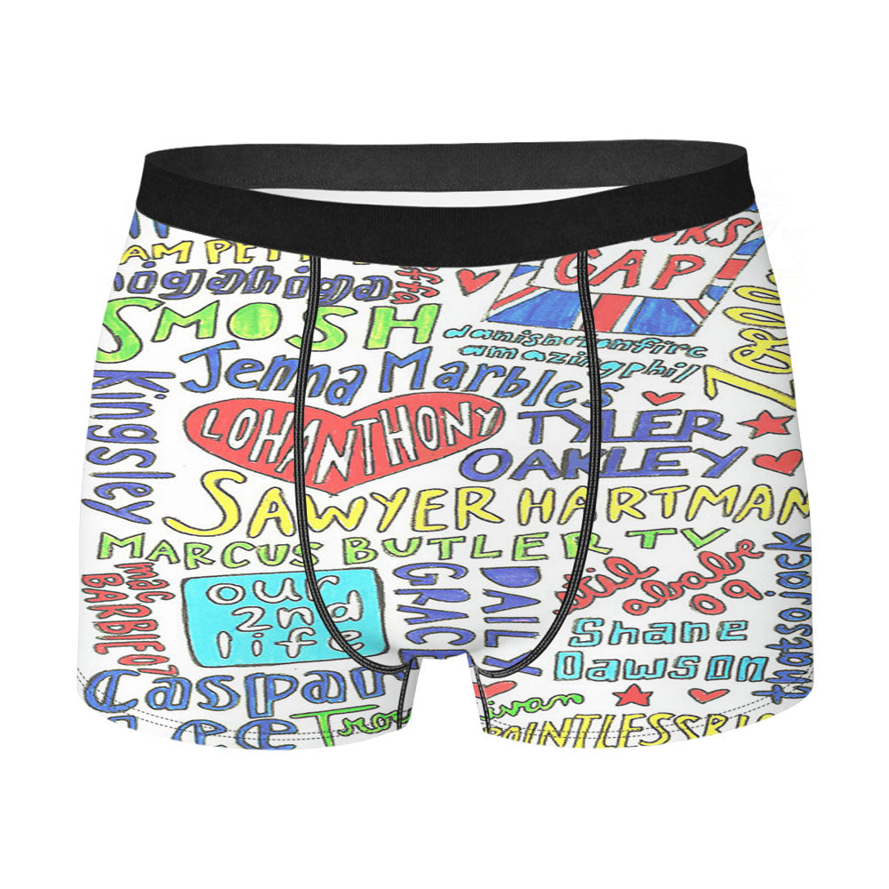 Collage Youtubers Art Men'S Boxer Briefs