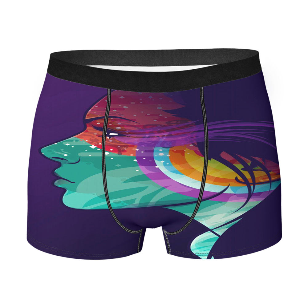 Colorful Face Men'S Boxer Briefs