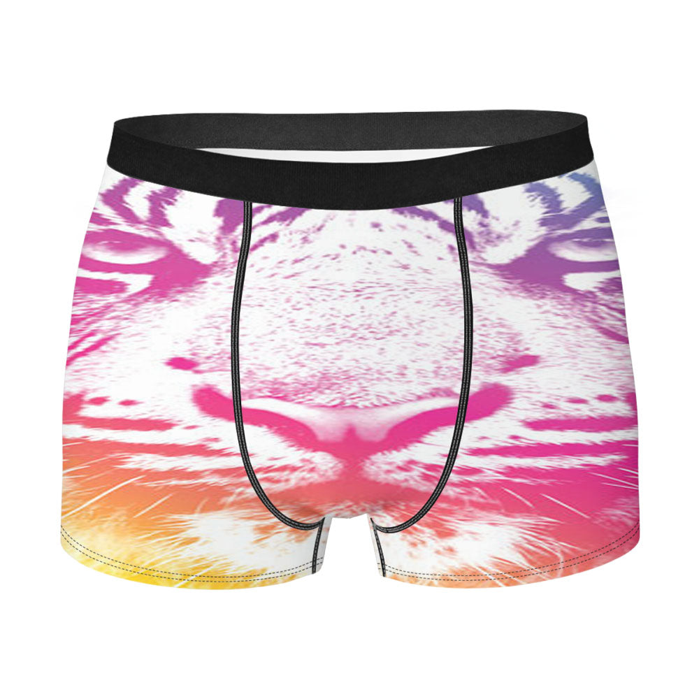 Colorful Indie Tiger Men'S Boxer Briefs