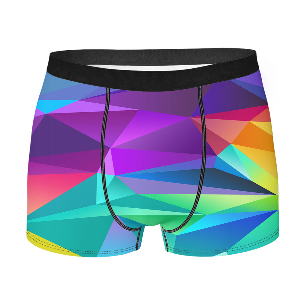Colorful Polygon Men'S Boxer Briefs