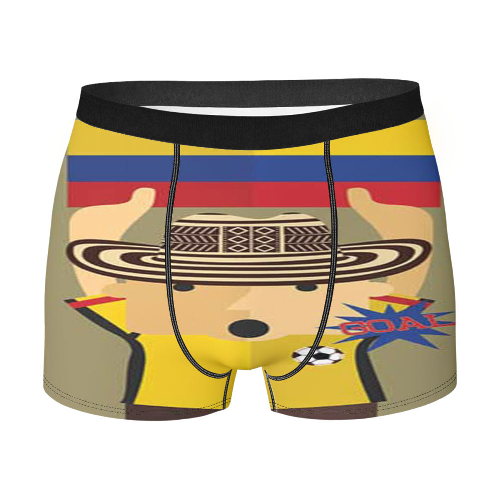 Columbia Fc Cartoon Fan Men'S Boxer Briefs