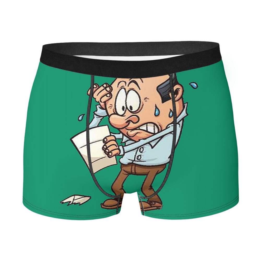 Confused Man Cute Men'S Boxer Briefs
