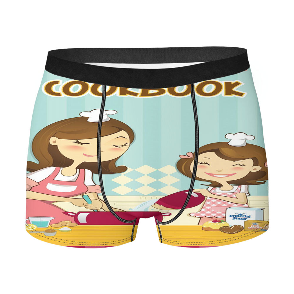 Cookbook Receipe Book Men'S Boxer Briefs