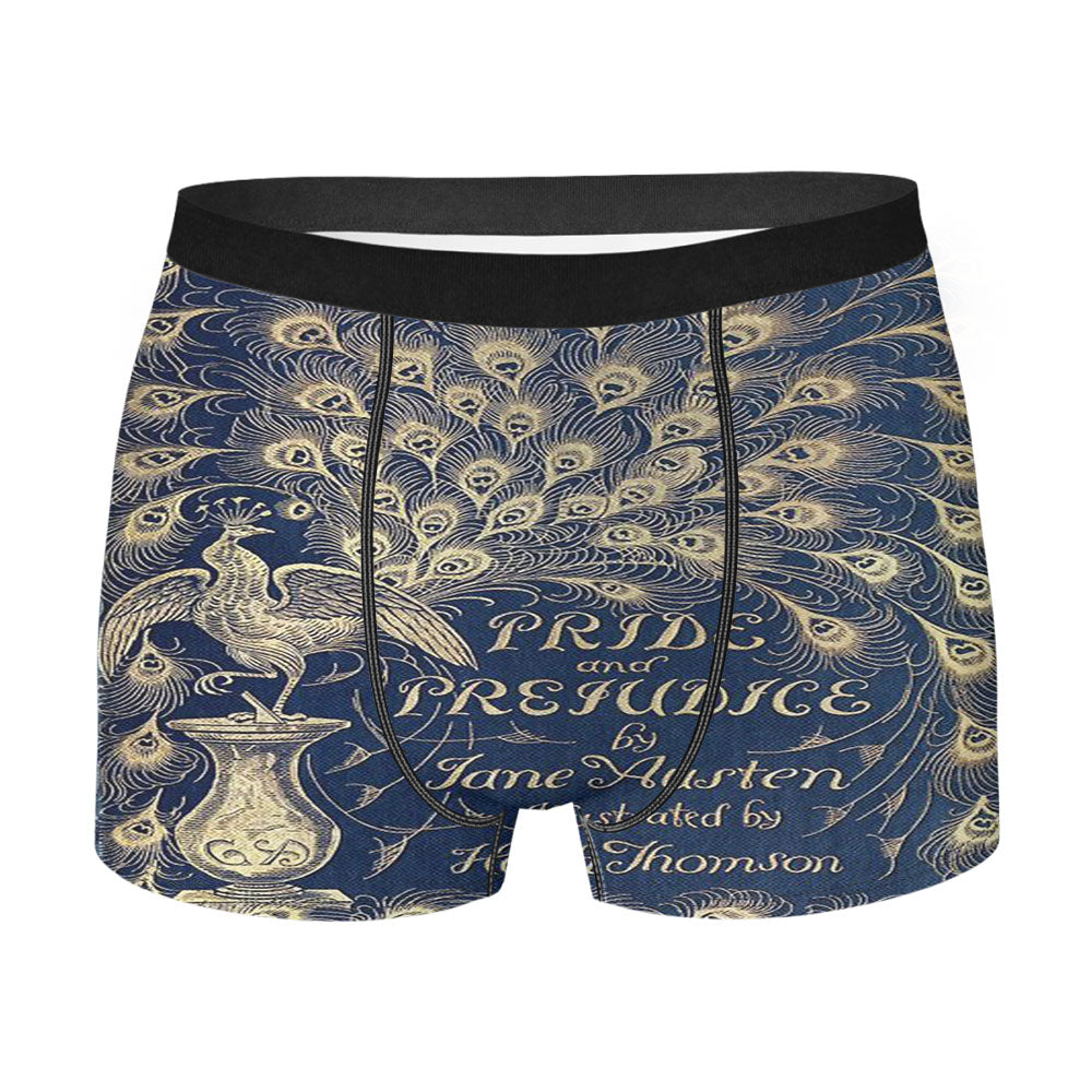 Cover Book Jane Austen Men'S Boxer Briefs