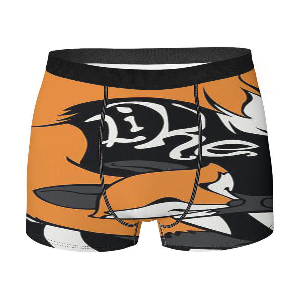 Crazy Like A Fox _Orange Men'S Boxer Briefs