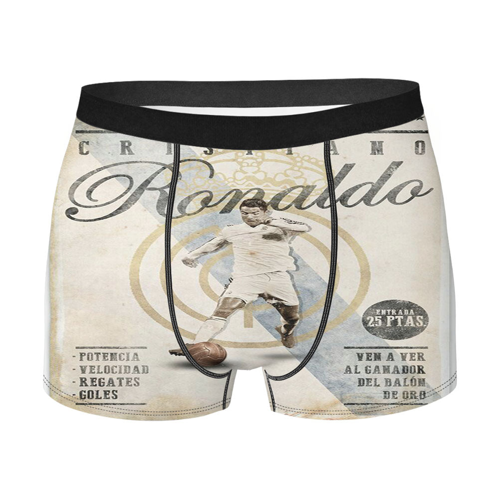Cristiano Ronaldo Back Men'S Boxer Briefs