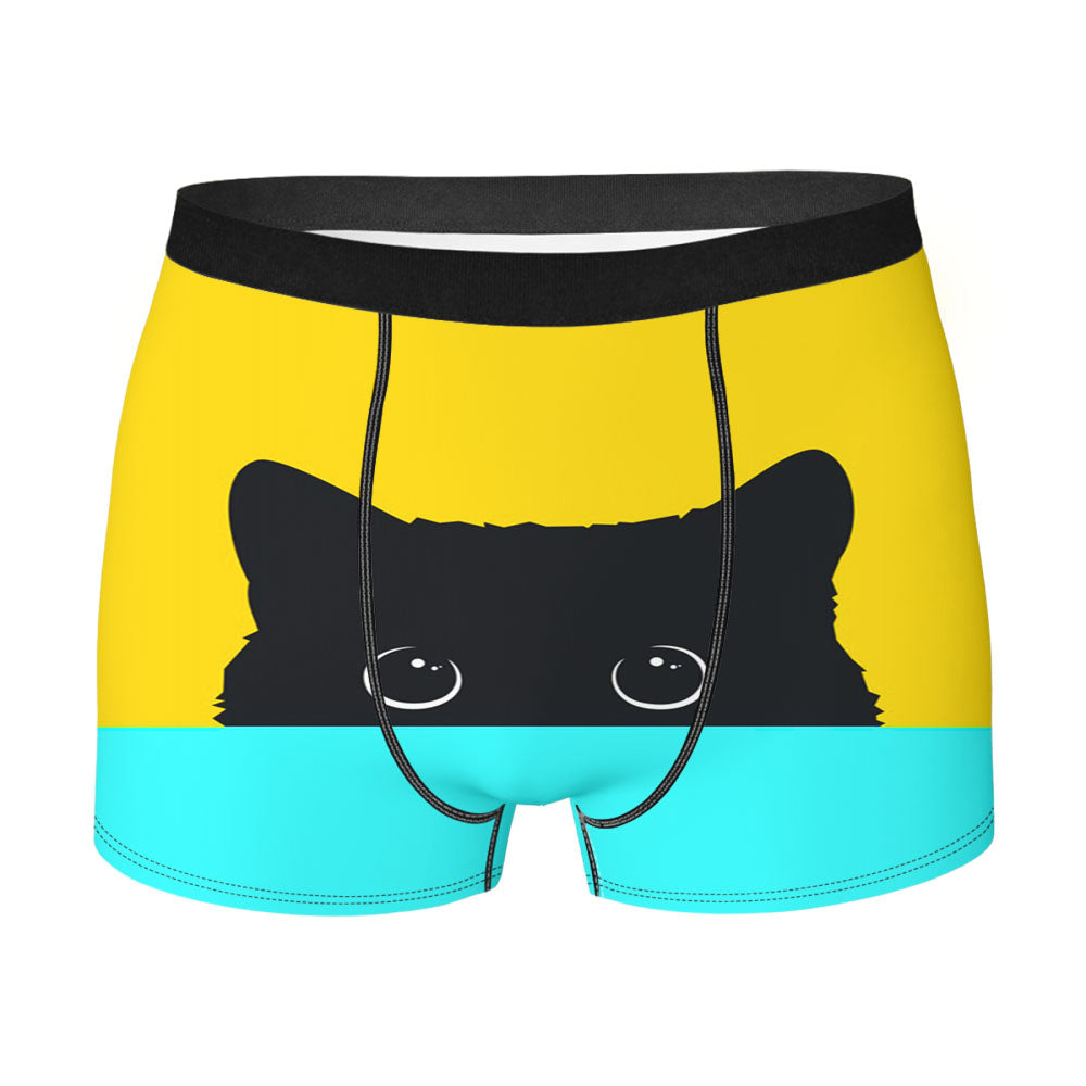 Cute Black Kitty Men'S Boxer Briefs