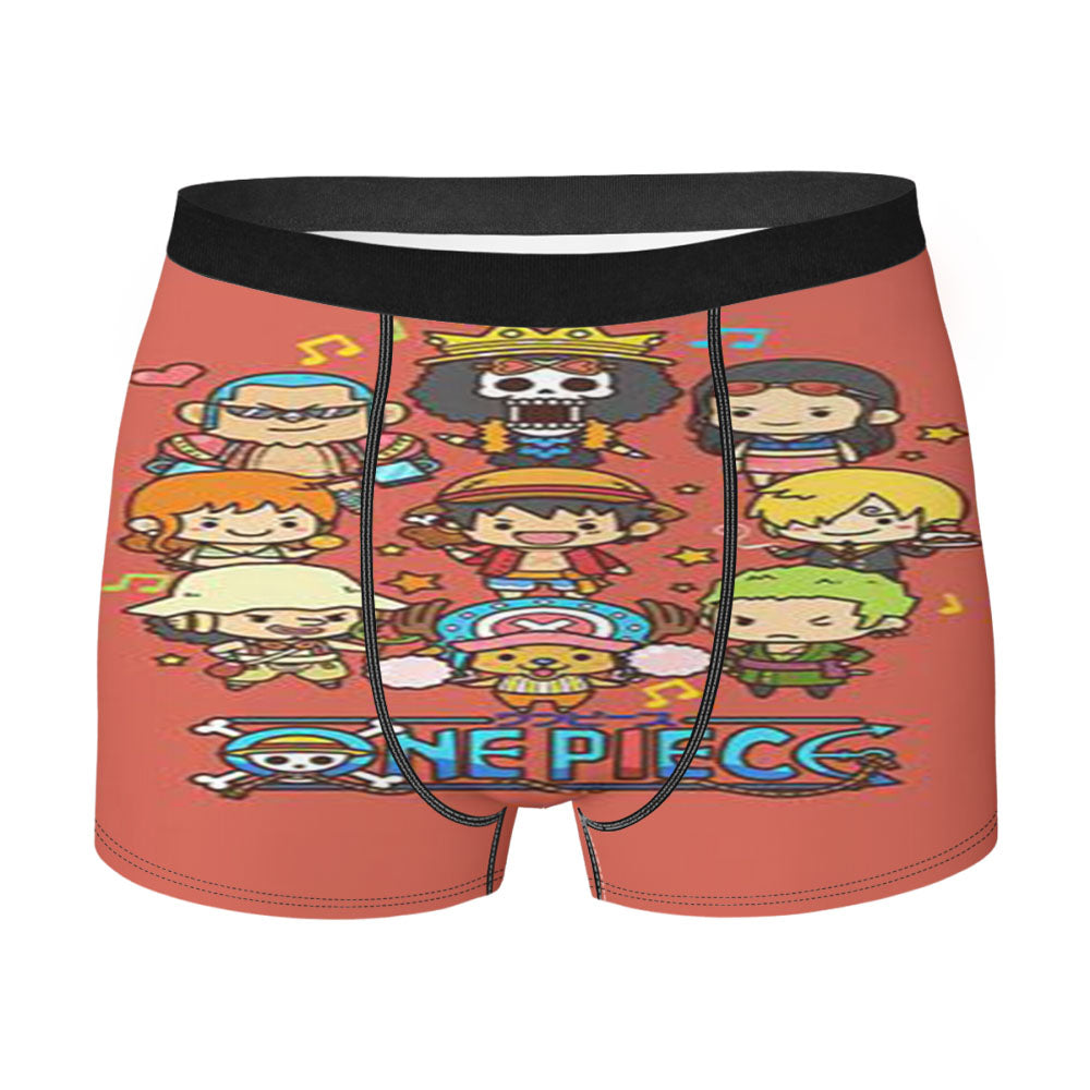 Cute One Piece Cartoon Men'S Boxer Briefs