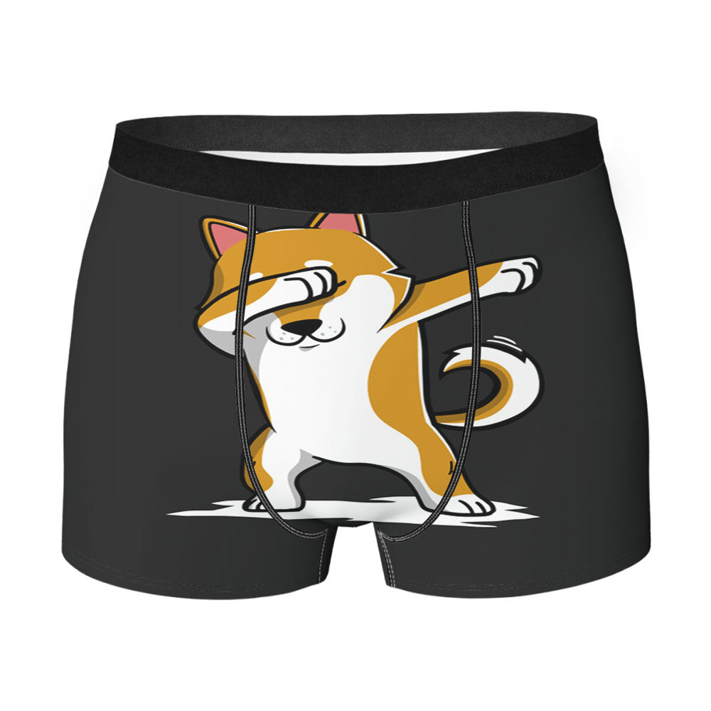 Dabbing Shiba Inu Funny Men'S Boxer Briefs
