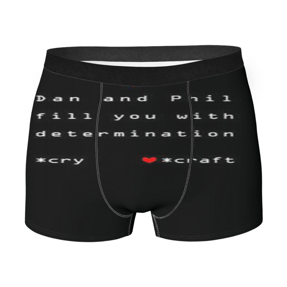 Dan And Phil Quote Men'S Boxer Briefs