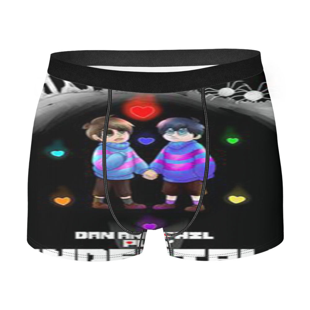 Dan And Phil Undertale Men'S Boxer Briefs