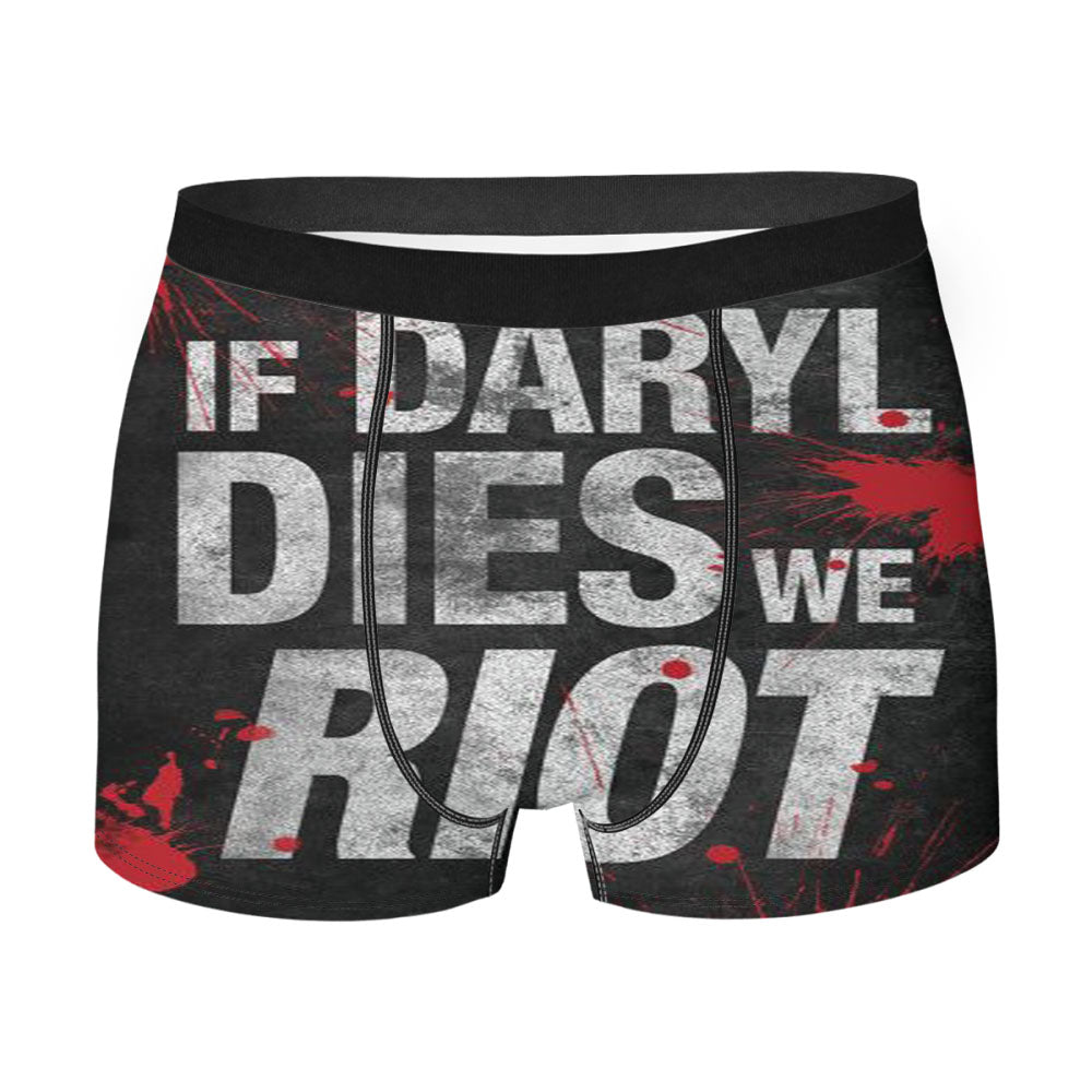 Daryl Dies We Riot Men'S Boxer Briefs