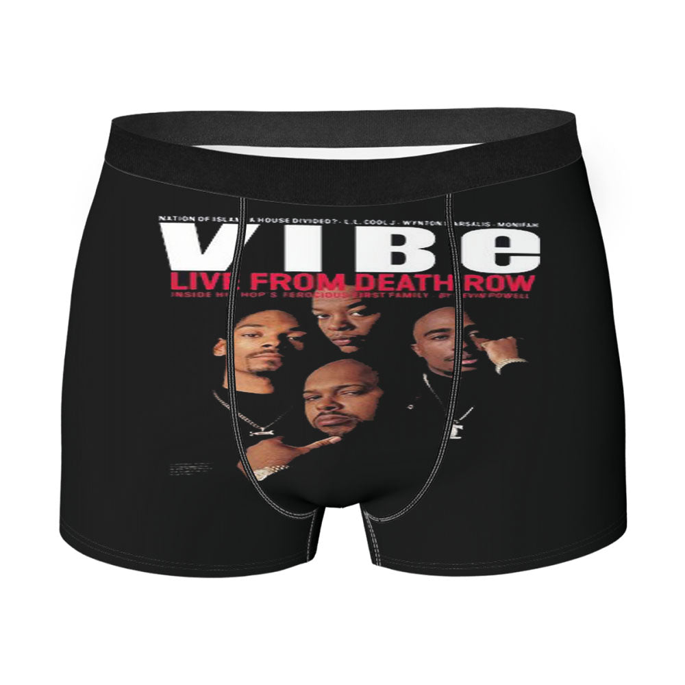 Death Row Biggie 2Pac Shakur Hip Hop Goat King Gangsta Men'S Boxer Briefs