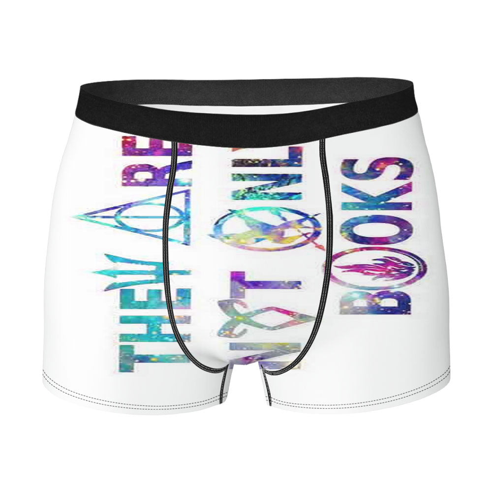 Divergent Hunger Game Harry Potter Book Quote Men'S Boxer Briefs