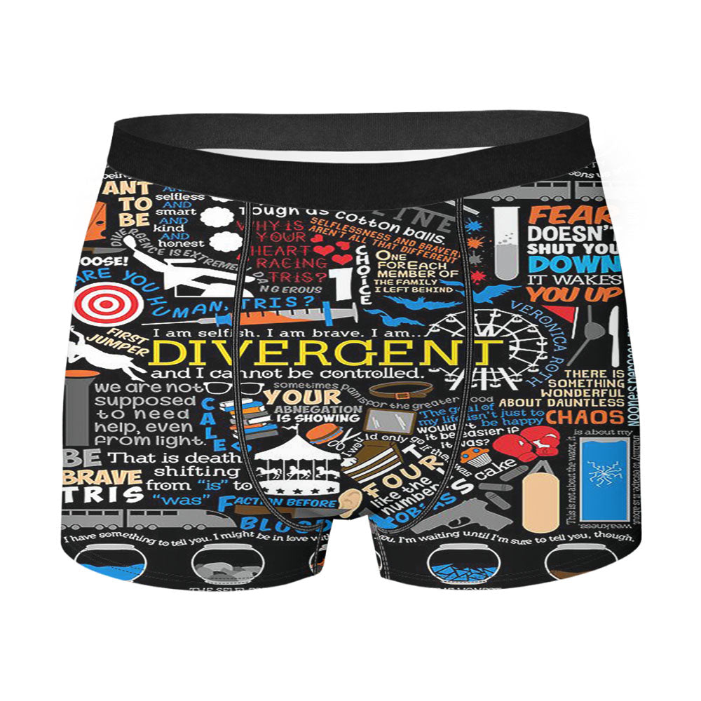 Divergent Quote Collage Men'S Boxer Briefs