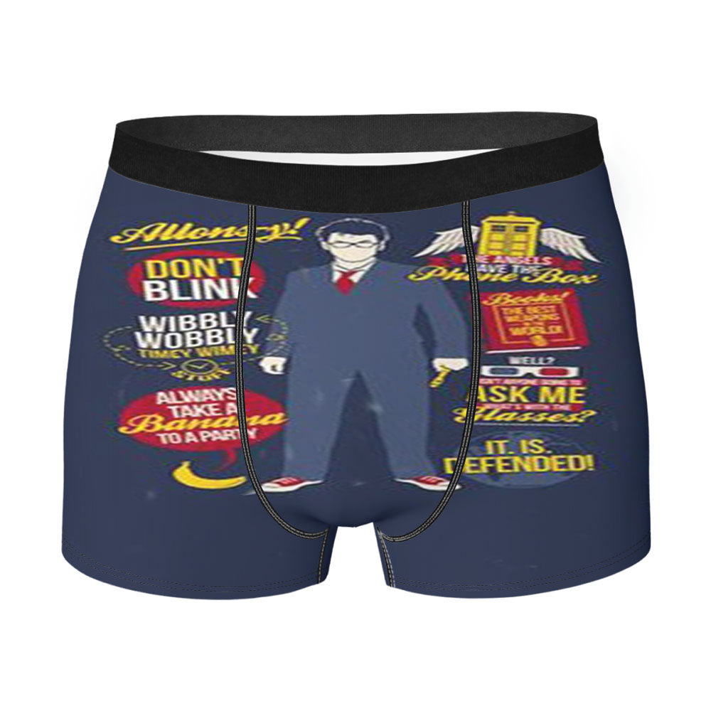 Doctor Who 10Th Collage Quotes Men'S Boxer Briefs