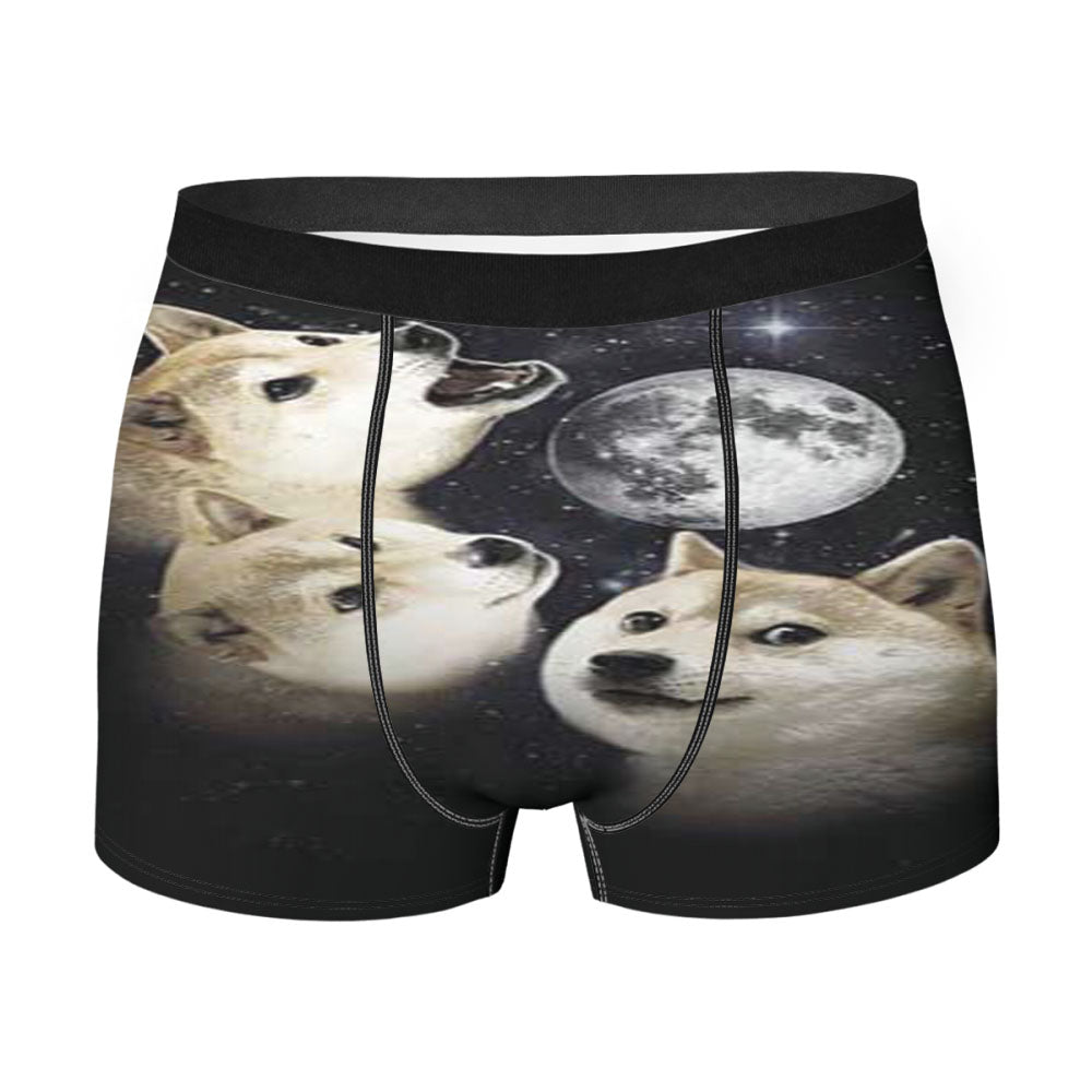 Doge Three Moon Men'S Boxer Briefs