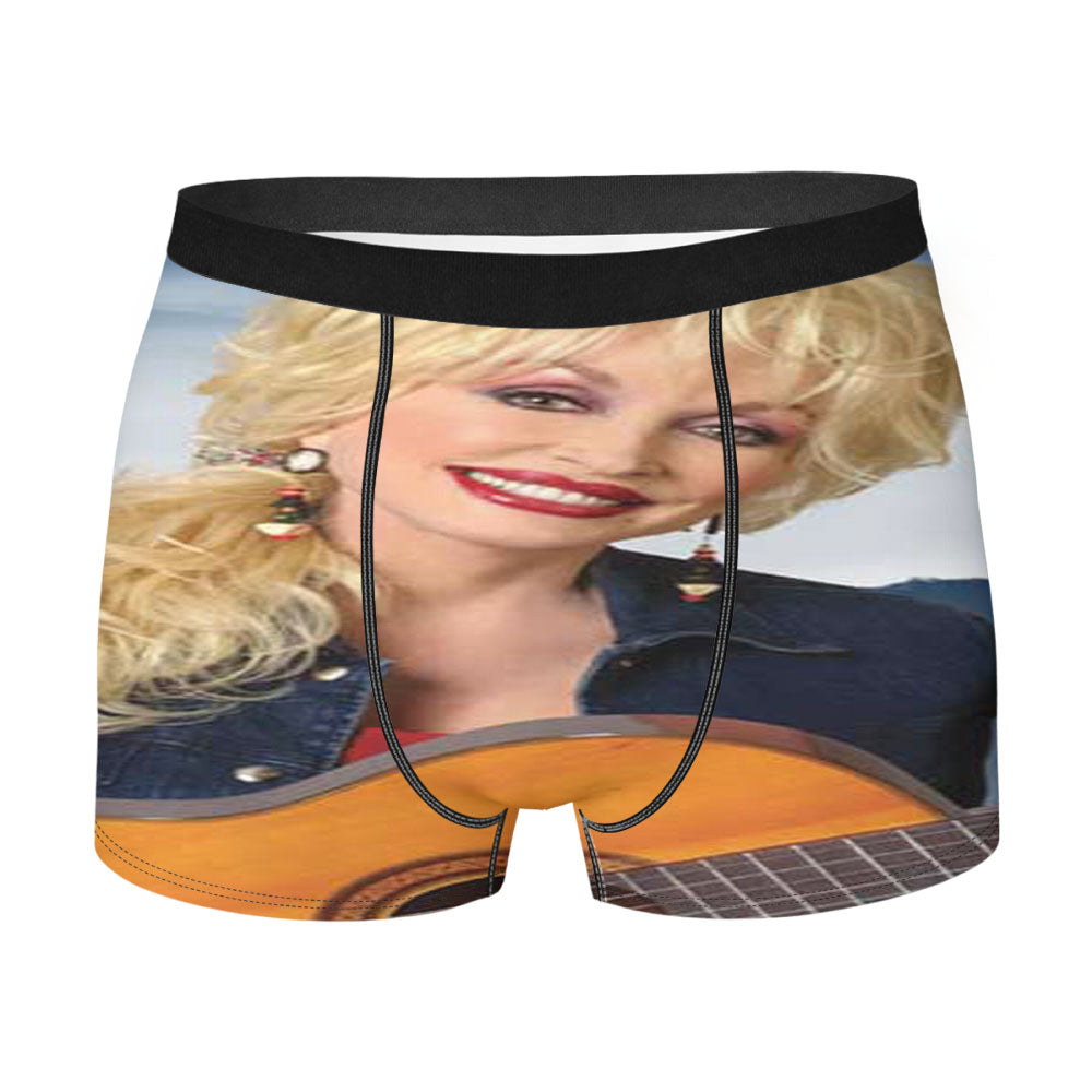 Dolly Parton Guitar Men'S Boxer Briefs