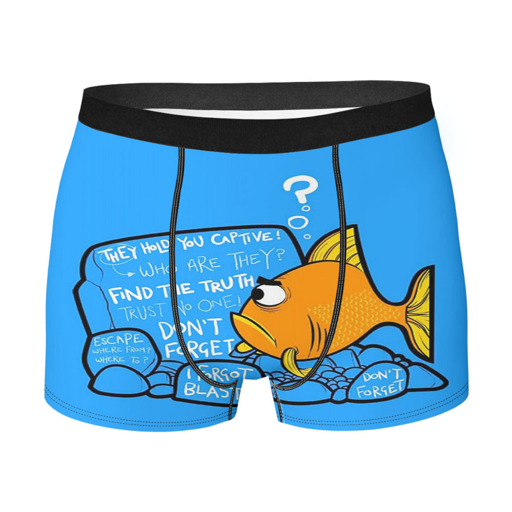 Don'T Forget Fish Quote Men'S Boxer Briefs