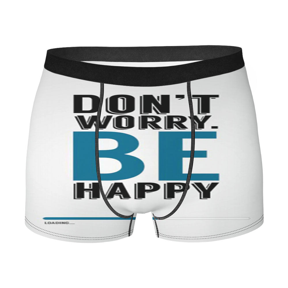 Don'T Worry Be Happy Quote Men'S Boxer Briefs
