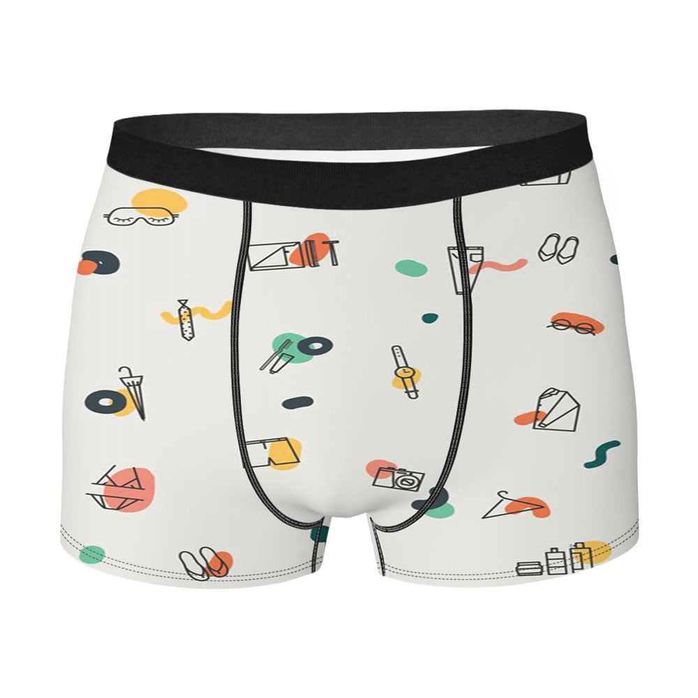 Doodle Art Mejau Rock Men'S Boxer Briefs