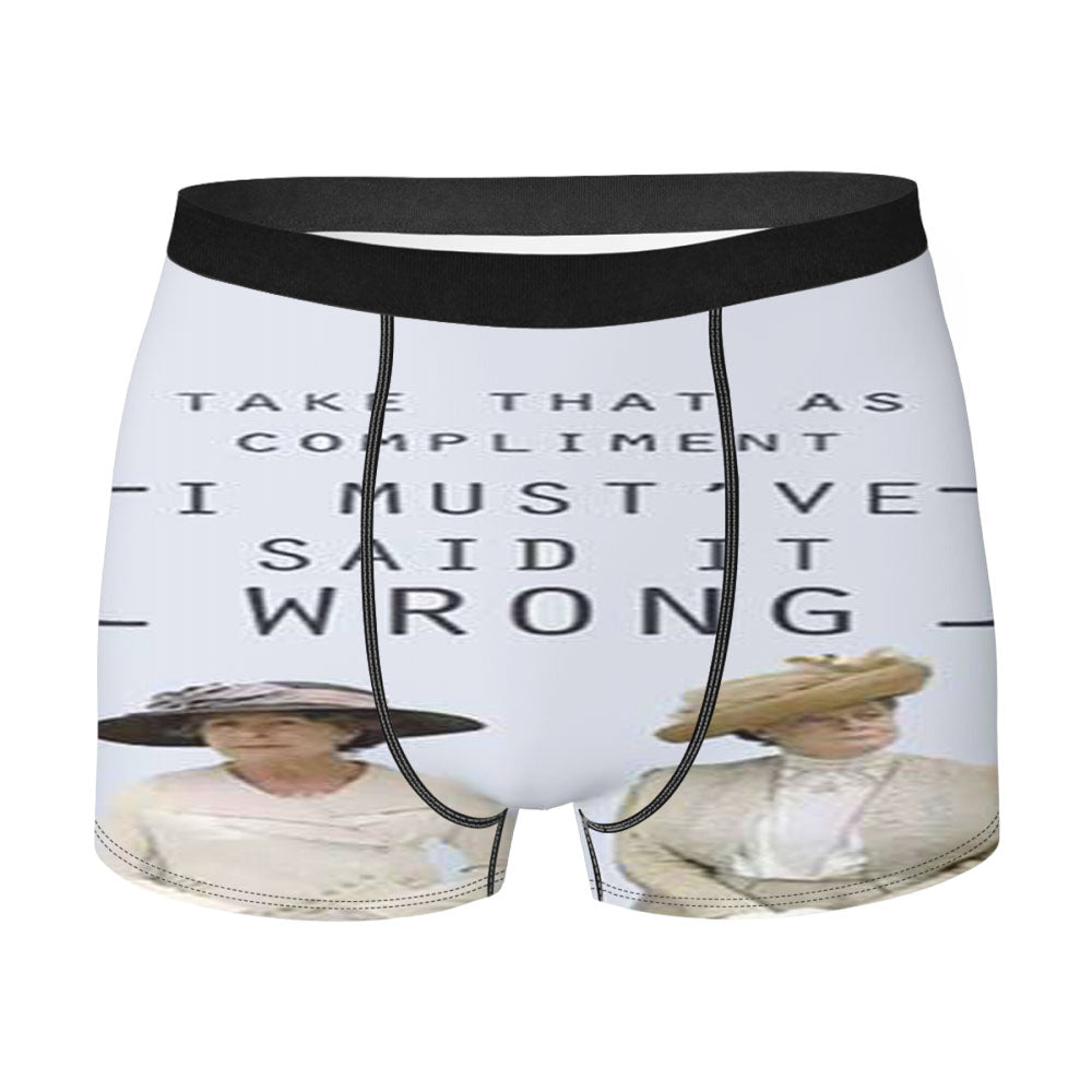 Downtown Abby Mustve Said It Wrong Men'S Boxer Briefs