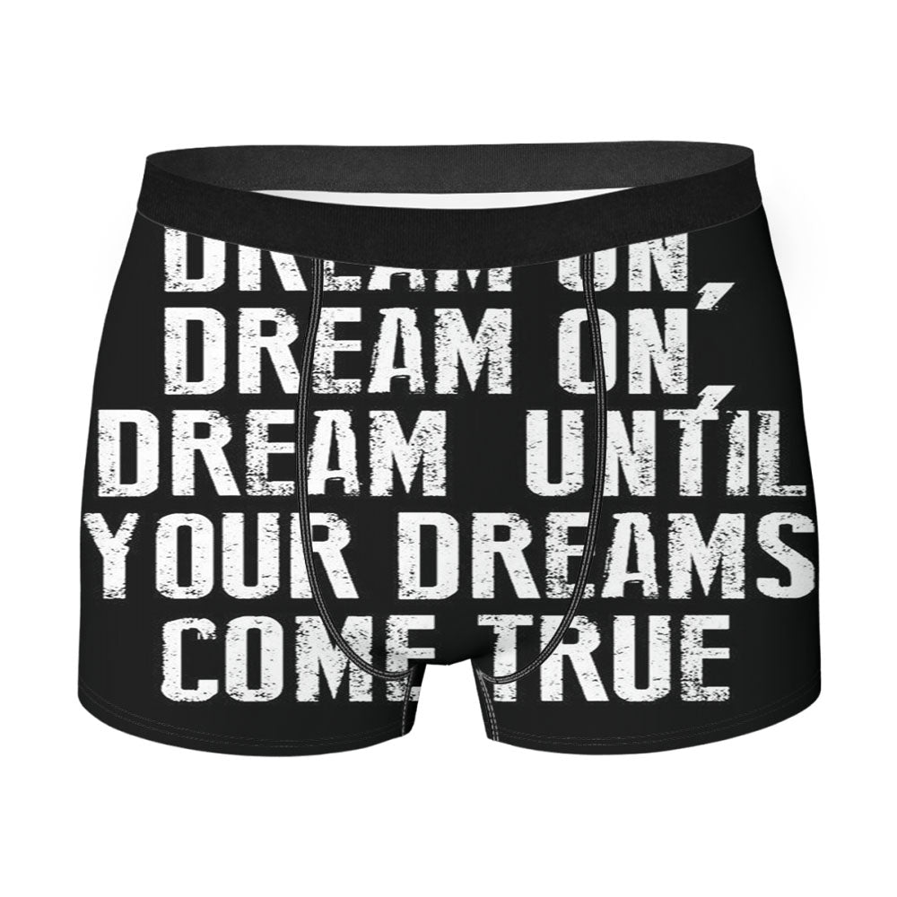 Dream On Aerosmith Lyric Men'S Boxer Briefs