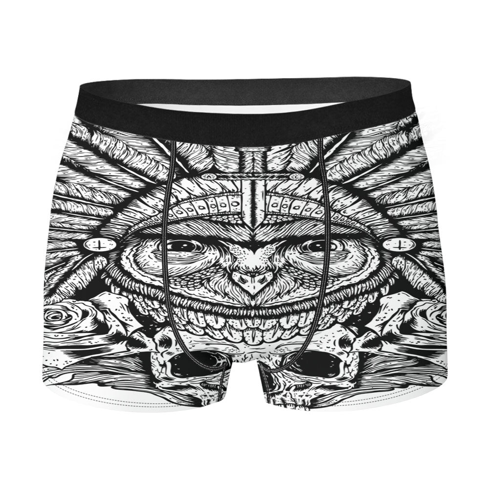 Dream Owl Skull Art Men'S Boxer Briefs