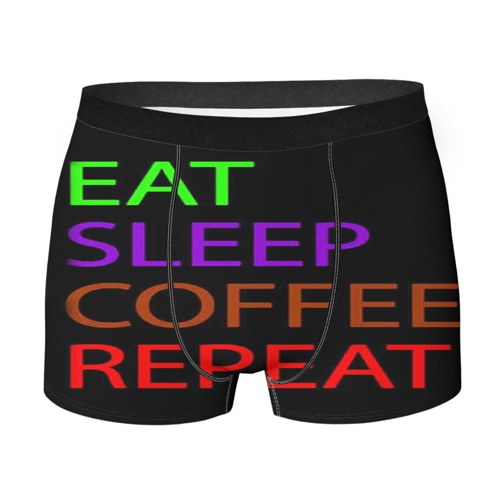 Eat Sleep Coffee Repeat Men'S Boxer Briefs