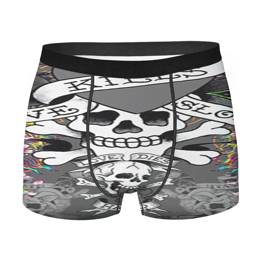 Ed Hardy (Love Kills Slowly Grey) Men'S Boxer Briefs