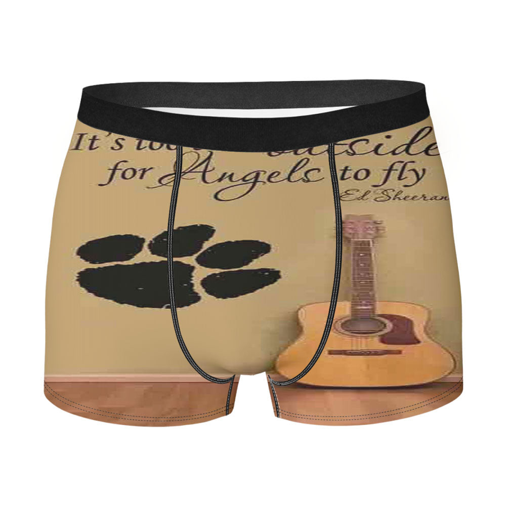 Ed Sheeran Guitar And Song Quotes Men'S Boxer Briefs
