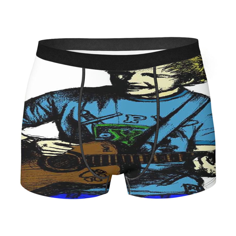 Ed Sheeran Illustrations Sketch Colorize Men'S Boxer Briefs