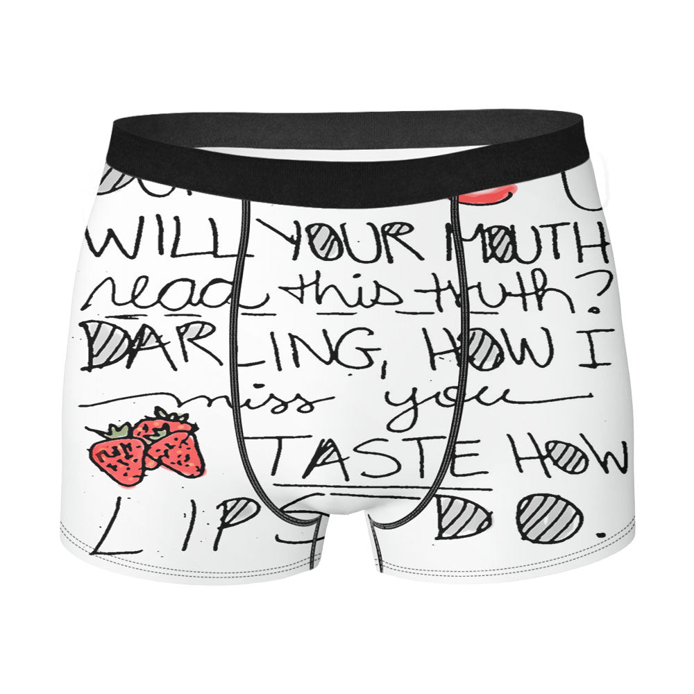 Ed Sheeran Little Bird Lyric Cover Men'S Boxer Briefs