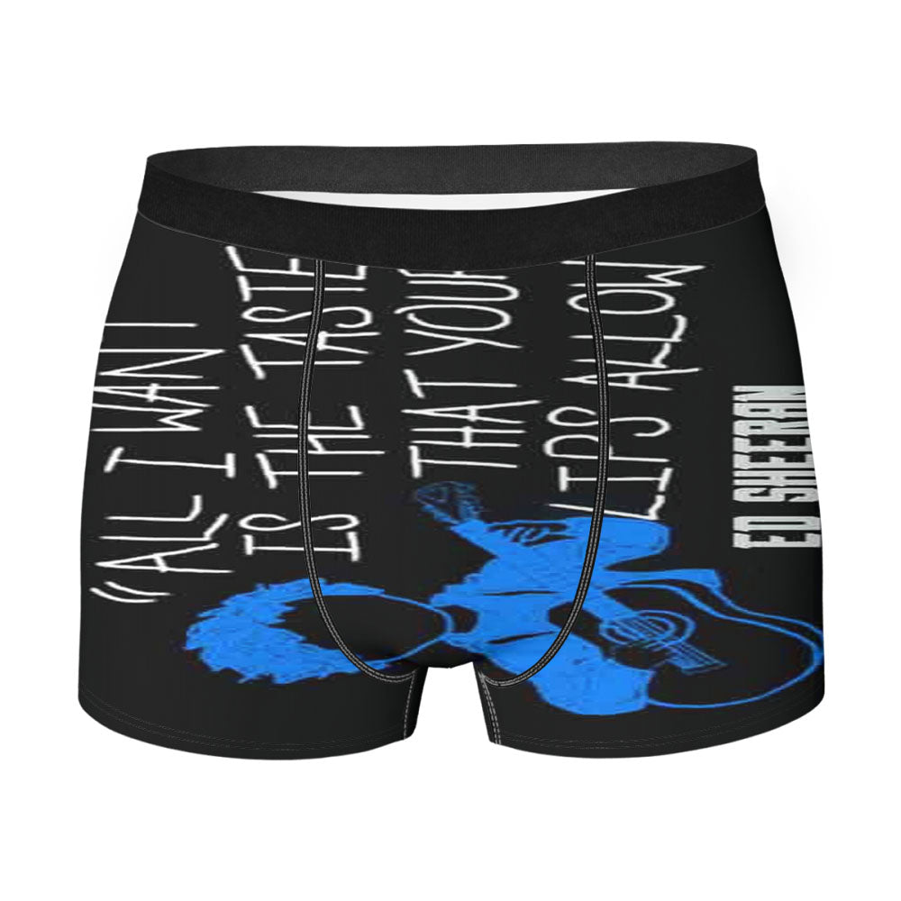 Ed Sheeran Quote All I Want Men'S Boxer Briefs