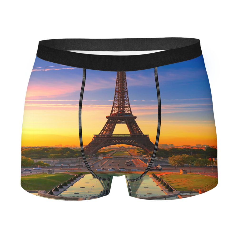 Effiel Tower Sunset- Men'S Boxer Briefs
