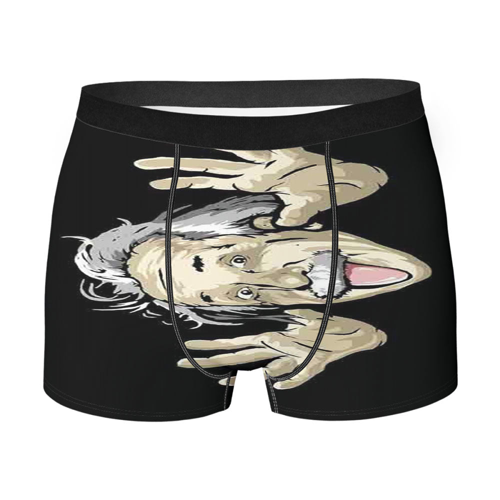 Einstein Funny Face Men'S Boxer Briefs