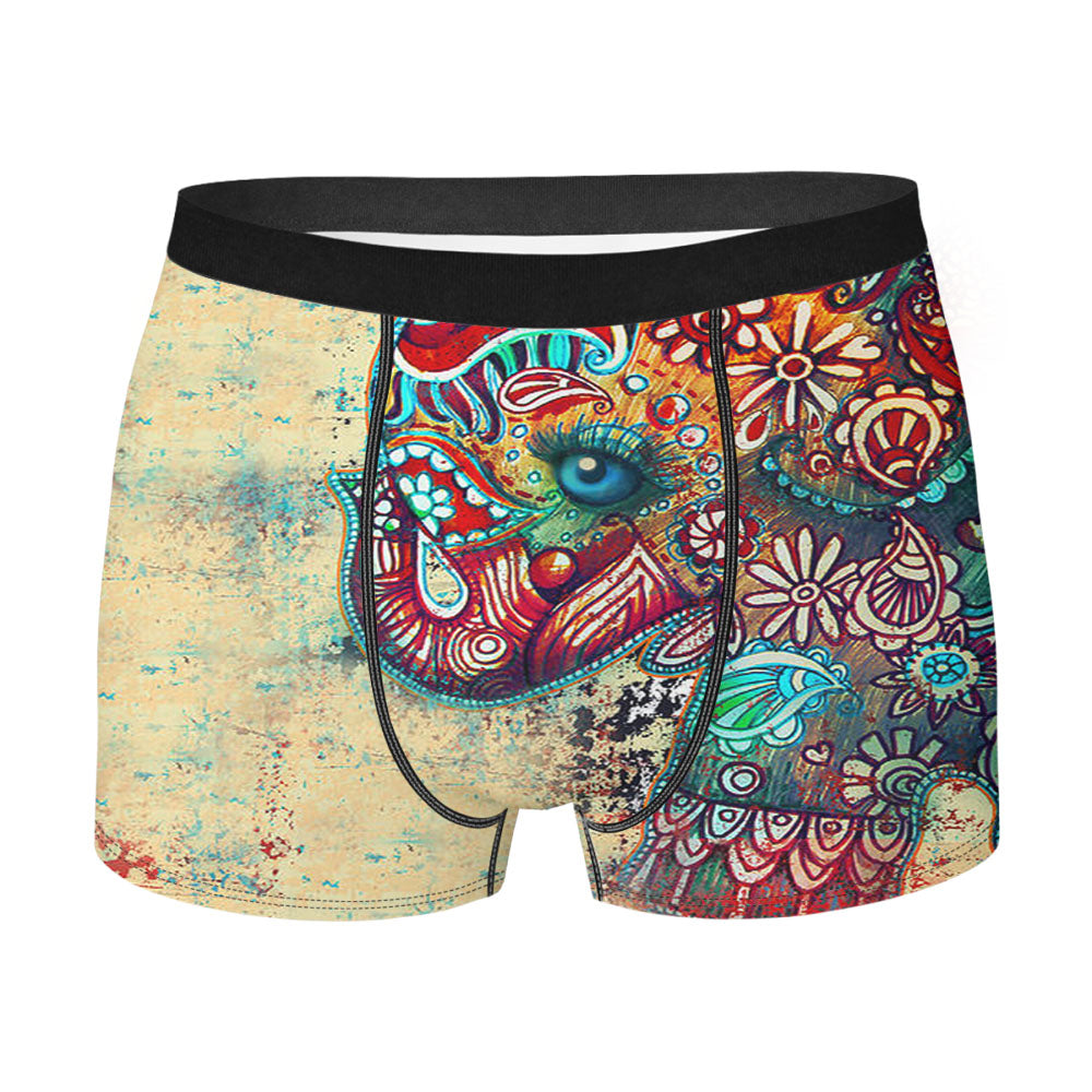 Elephant Art Men'S Boxer Briefs
