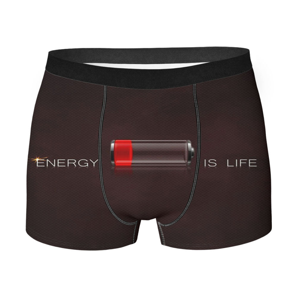Energy Is Life Quote Men'S Boxer Briefs