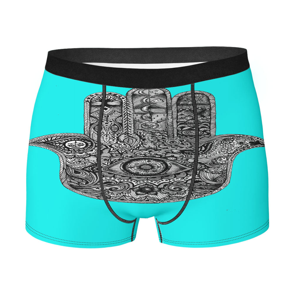 Evil Eye Hamsa Blue Mint Men'S Boxer Briefs