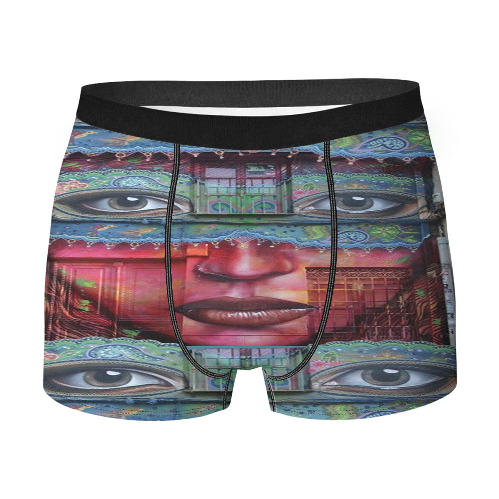 Face Art Damn Men'S Boxer Briefs