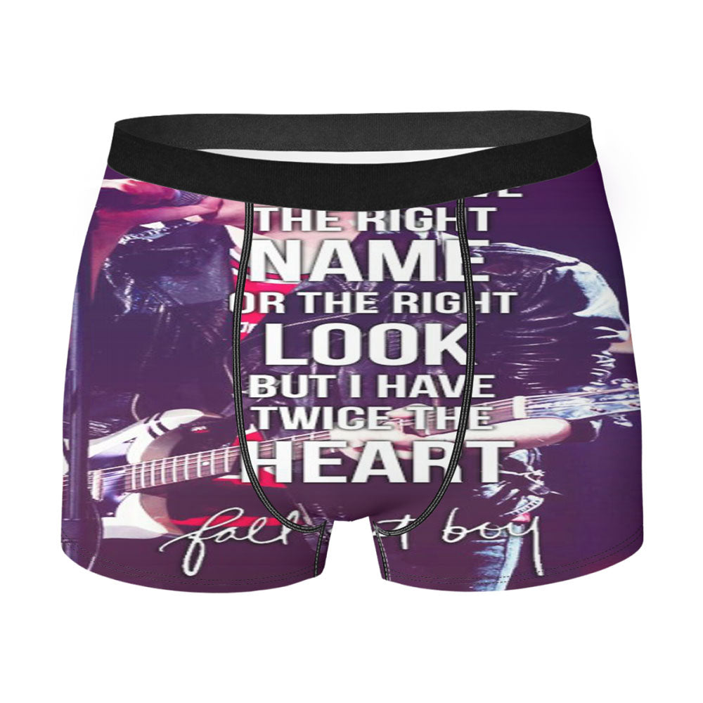 Fall Out Boy Lyrics Just One Yesterday Men'S Boxer Briefs