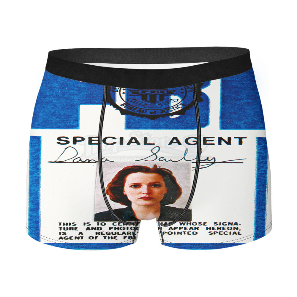 Fbi Agent Dana Scully Men'S Boxer Briefs
